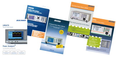 Brochures for our Precision Power Analyzers and Power Measurement Technology